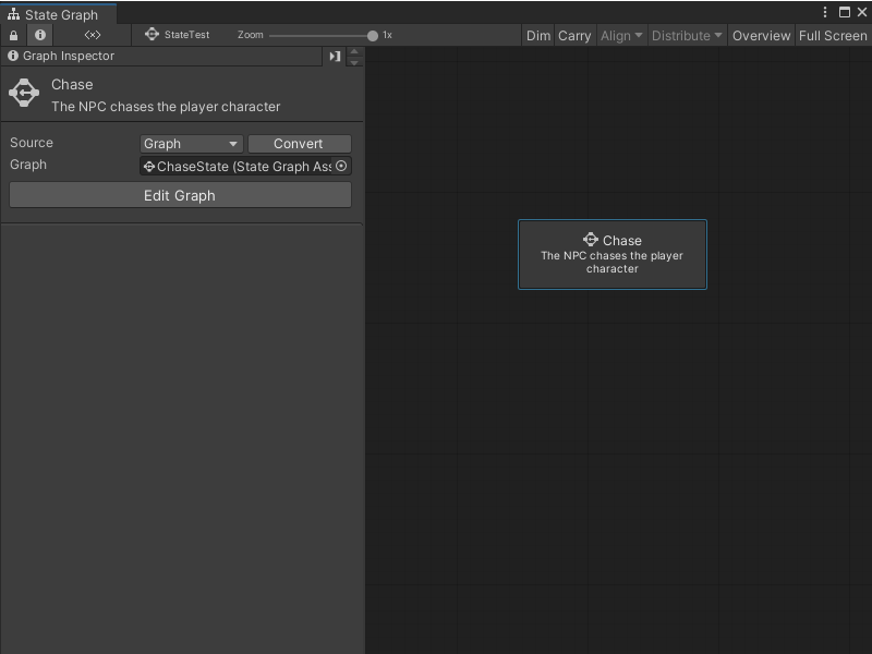 An image of a State Graph with a Super State node using an existing State Graph.